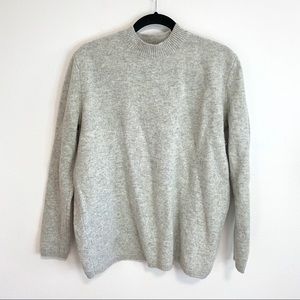 COS Wool Crew Sweater Tulip Back Cream